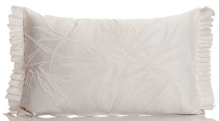 Yastıkminder Koton Polyester Kemik Kabartma Yapraklar Farbelalı Yastık  Kılıfı resmi