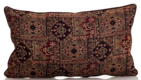 Yastıkminder Koton Dokuma Kahve Kilim Desen Dekoratif Yastık Kılıfı resmi