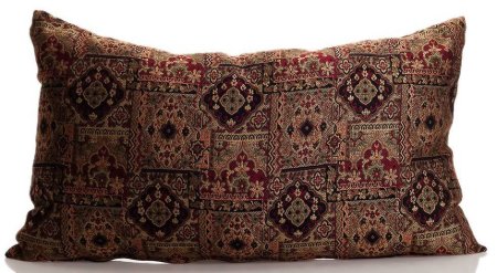 Yastıkminder Koton Dokuma Kahve Kilim Desen Dekoratif Yastık Kılıfı resmi