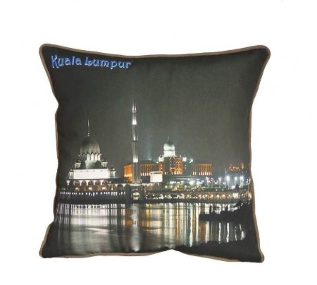 Yastıkminder Kula Lumpur Renkli Dijital Baskı Yastık resmi