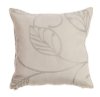 Yastıkminder Koton Gümüş Beyaz Damask Desen Dekoratif Yastık Kılıfı resmi