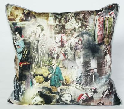 Resim Yastıkminder Koton Polyester İmparatorluklar Desenli Yastık