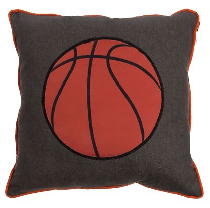 Resim Yastıkminder Koton Basket Topu Aplikeli Dekoratif Yastık