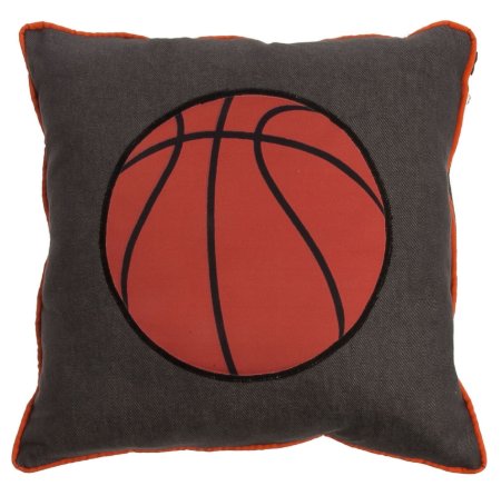 Yastıkminder Koton Basket Topu Aplikeli Dekoratif Yastık resmi