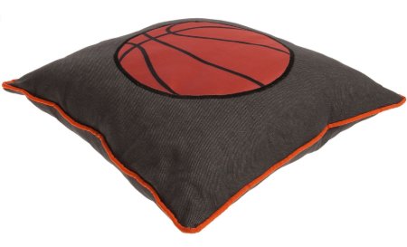 Yastıkminder Koton Basket Topu Aplikeli Dekoratif Yastık resmi
