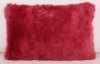 Polyester Pelüş Pembe Dekoratif Yastık Kılıfı resmi