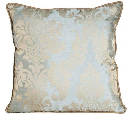 Yastıkminder Tafta Soft Mavi Damask Desen Yastık kılıfı resmi