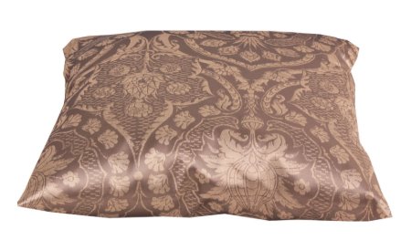 Yastıkminder Tafta Haki Bej Osmanlı Damask Ottoman Desen Yastık Kılıfı resmi