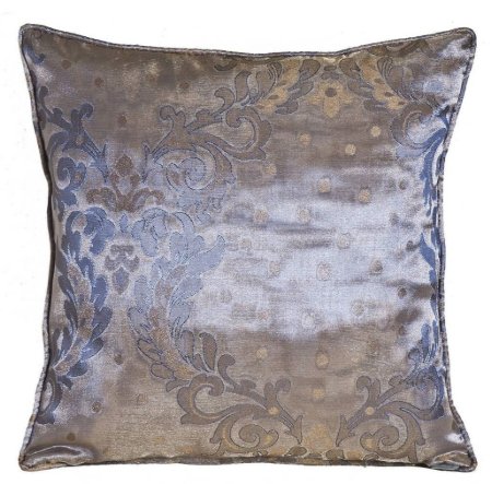 Yastıkminder Tafta Lila Mor Puantiye Damask Desen Yastık Kılıfı resmi