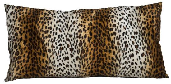 resm Yastıkminder Polyester Suni Kürk Görünümlü Leopar Desen Yastık