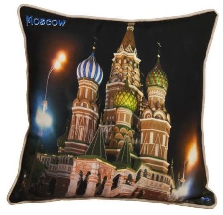 Yastıkminder Koton Polyester Ülke Rusya Renkli Dijital Baskılı Yastık resmi