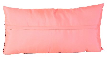 YASTIKMINDER TAFTA BONCUK PÜSKÜLlü FOSFOR PEMBE BORDO KADIFE  BIBLO YASTIK resmi
