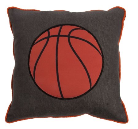 Yastıkminder Koton Basket Topu Aplikeli Dekoratif Yastık resmi