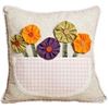 resm Yastıkminder Koton Renkli Çiçek Sepetli Yastık