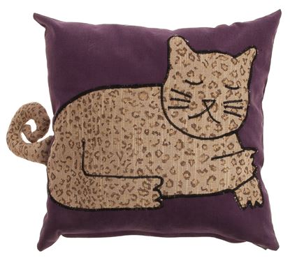 Resim Yastıkminder Koton Mor Kedi Formunda Yastık