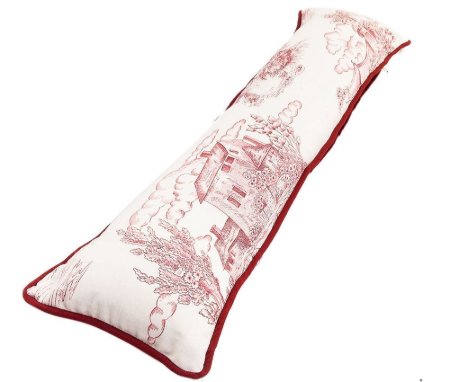 Yastıkminder Koton Bordo Kemik Toile Du Jouy Desen Dekoratif Yastık resmi