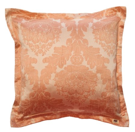Yastıkminder Tafta Pembe Pudra Damask Desen Dekoratif Yastık Kılıfı resmi