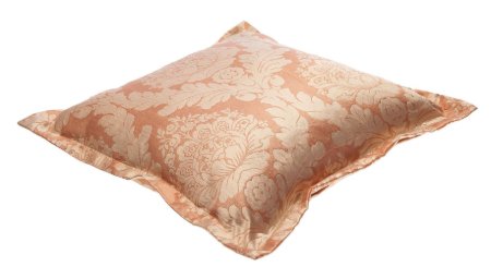Yastıkminder Tafta Pembe Pudra Damask Desen Dekoratif Yastık Kılıfı resmi