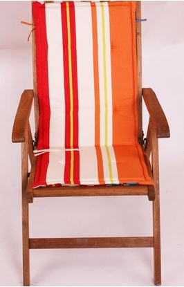 Resim Koton Çift Kademeli Oranj Çizgili Sandalye Minderi
