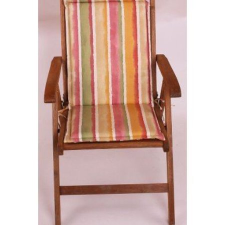 Koton Polyester Çift Kademeli Taba Çizgili Sandalye Minderi resmi