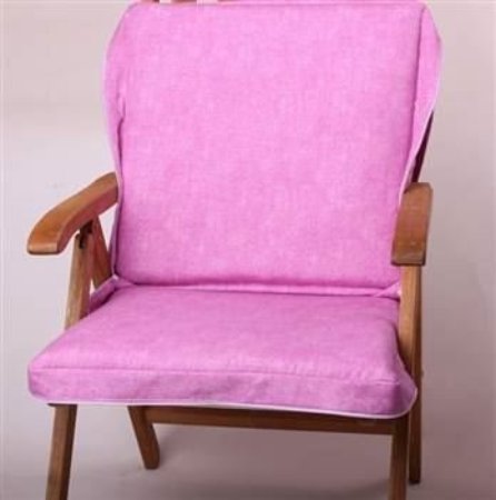 Pembe Koton Çanta Şezlong Minderi resmi
