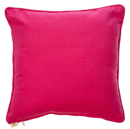 POLYESTER KETEN KAHVE KALP FIGÜR İÇİNDE KUŞ BASKILI DEKORATIF YASTIK KILIFI resmi