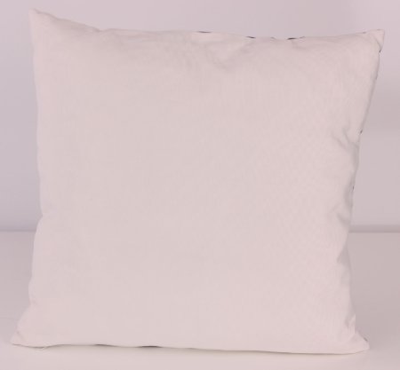 KADİFE ŞÖNİL TURKUAZMAVİ BEYAZ GEOMETRİK DESEN BASKI DEKORATİF YASTIK KILIFI resmi