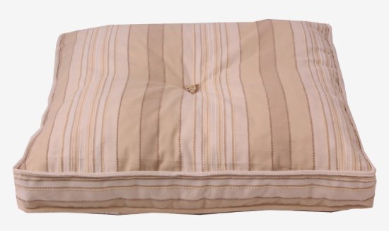 KOTON KAHVE KUM EKRU ÇİZGİLİ MİNDER resmi