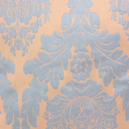 YASTIKMINDER TAFTA MAVİ BEJ DAMASK DESEN DEKORATIF YASTIK KILIFI resmi
