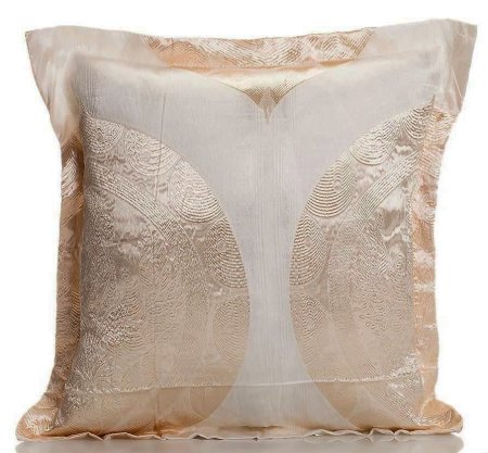 Yastıkminder Tafta Beyaz Bej Ottoman Osmanlı Miğfer Kaftan Yastık Kılıfı resmi