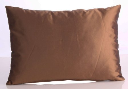 TAFTA KAHVE ZEMİN TURKUAZ KABARMA ÇİÇEKLER  DEKORATİF YASTIK KILIFI resmi