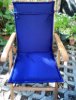 YASTIKMİNDER KOTON PES LACİVERT 2 KADEMELİ ARKALIKLI ŞEZLONG SANDALYE MİNDERİ resmi