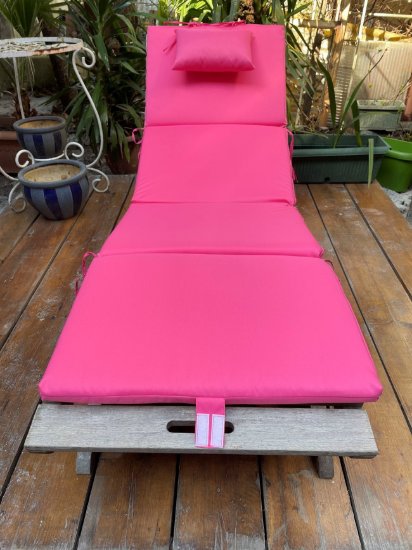 YASTIKMİNDER PES KUMAŞ AÇIK PEMBE SU GEÇİRMEZ 4 KATLANIR ÇANTA ŞEZLONG MİNDERİ resmi