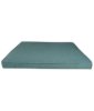 YASTIKMİNDER KOTON TURKUAZ MAVİ FİTİLLİ 53X46 CM SANDALYE KOLTUK MİNDER resmi